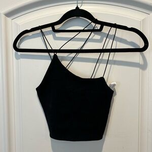Black Strappy Women's Top